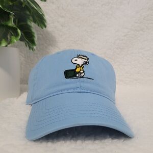 Peanuts Blue Cotton Hat One Size For Adult